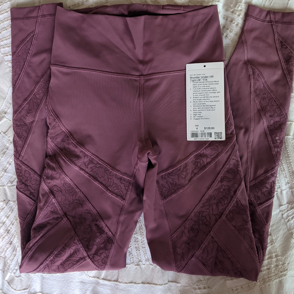Lululemon Wunder Under Tight Flocked Plumf